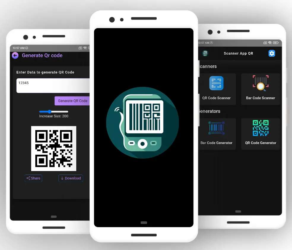 Reno Softwares QR Scan Craft App theme.