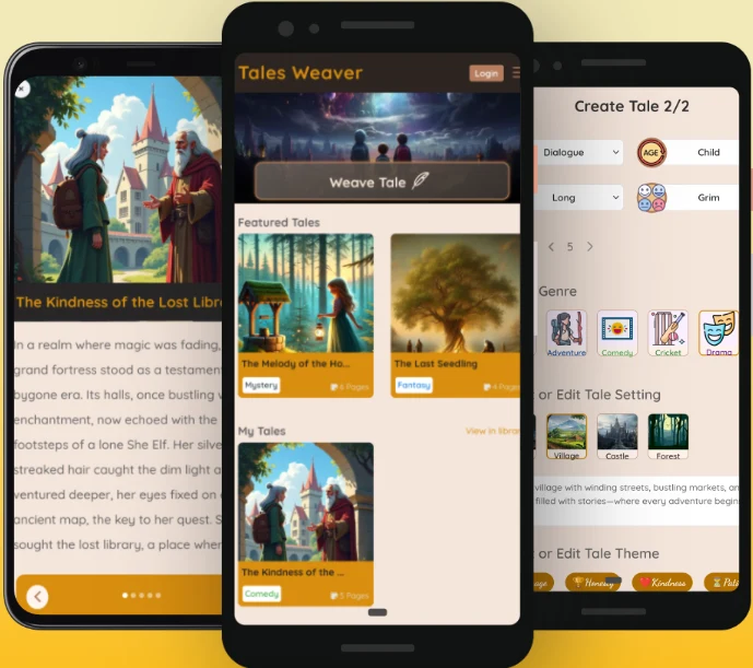 Reno Softwares Tales Weaver AI App theme